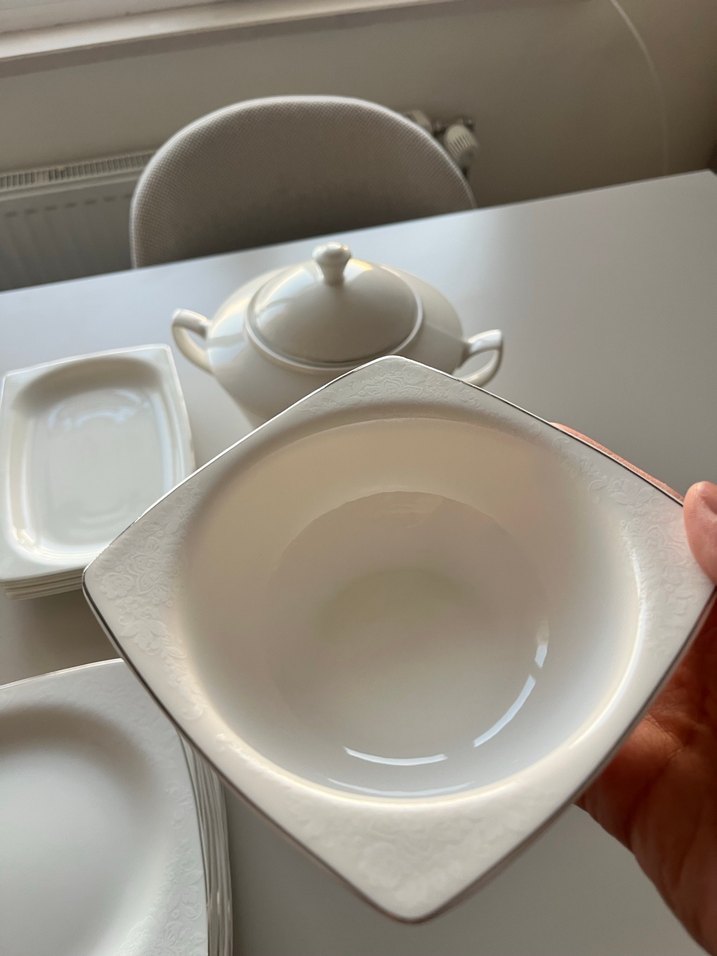 Kütahya Porselen 62 Parça Platin Yemek Takımı - Görsel 5