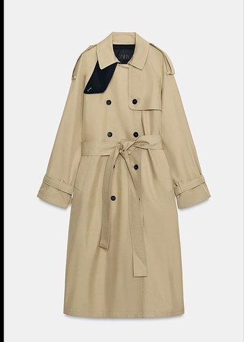 Zara Women Sifir Etiketli Kruvaze Trenckot