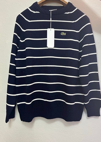 Lacoste Premium Lacoste Cizgili Triko Kazak