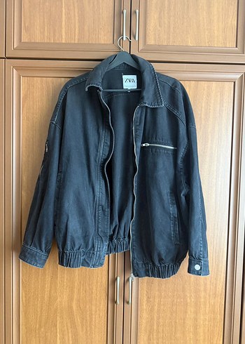 Zara Antrasit Denim Ceket