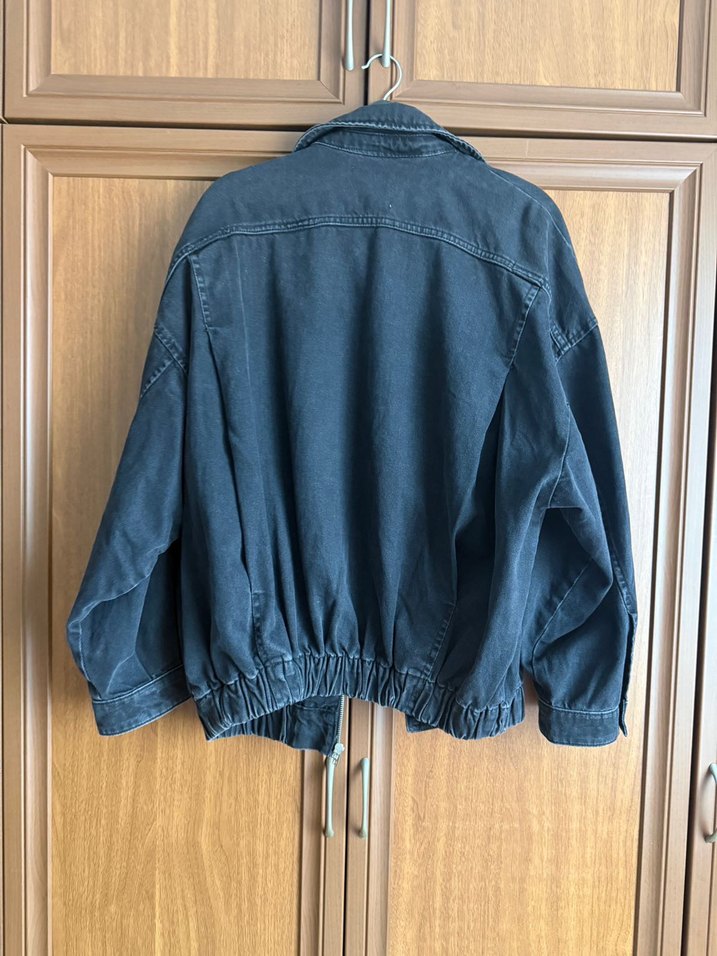 Zara antrasit Denim Ceket — görsel 3/5