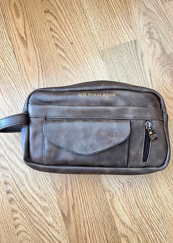 U.S Polo Assn. Kahverengi Deri El Cantasi