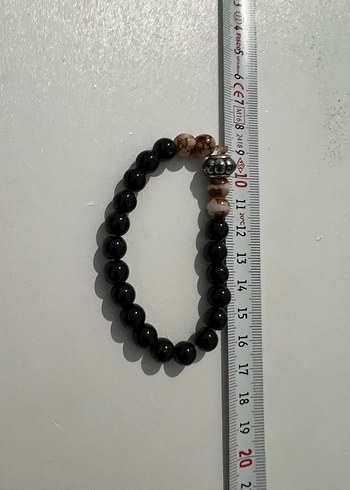 Siklik Ve Minimalizm Siyah Boncuklu Bileklik