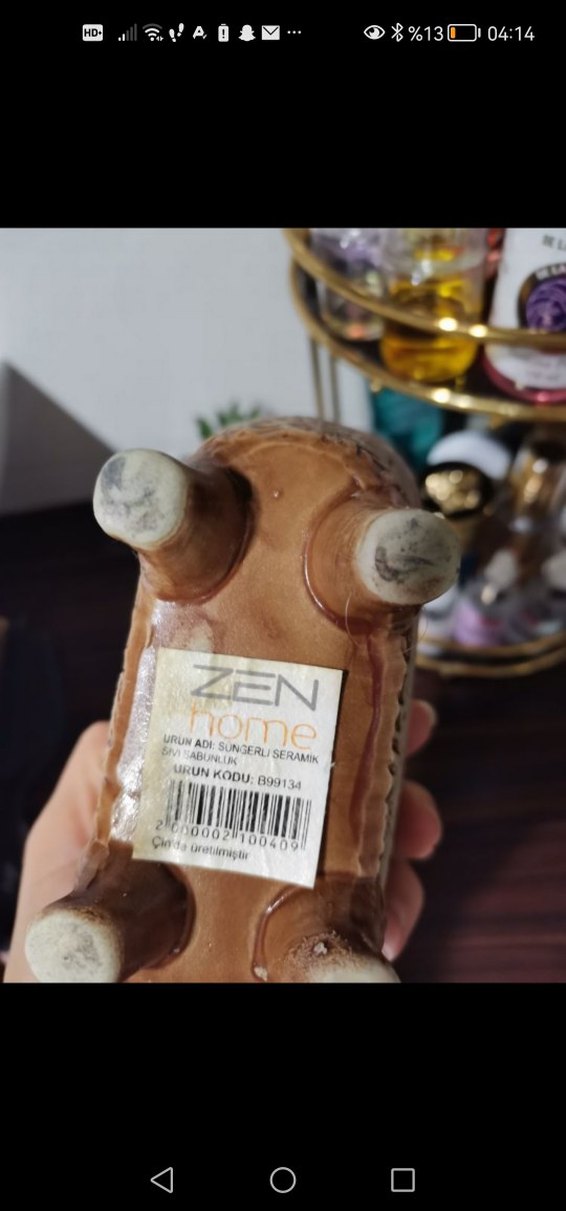 Ayaklı Seramik Sıvı Sabunluk - Görsel 5