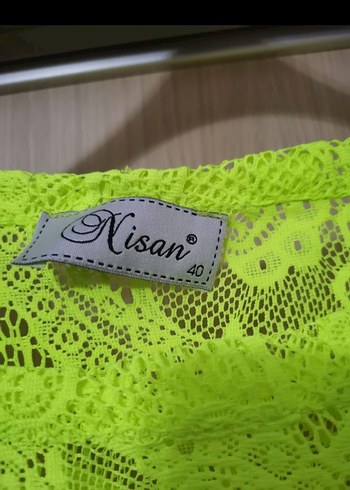 Yeşil Dantelli Bluz - Görsel 5