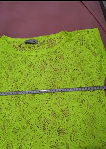 Yeşil Dantelli Bluz - Görsel 6