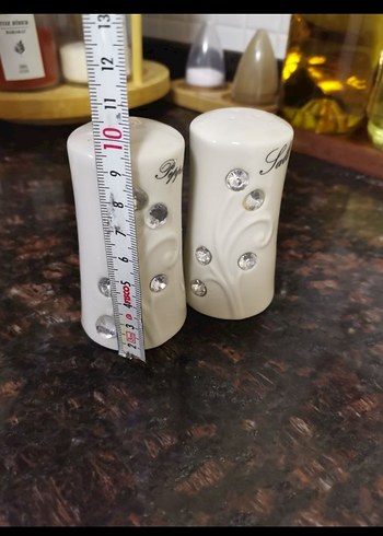 Beyaz Parlak Tuz ve Karabiberlik Seti - Görsel 7