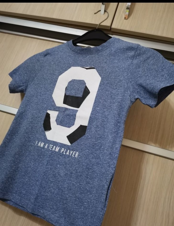 Gri Erkek Çocuk Baskılı Kısa Kollu Tişört - Görsel 2