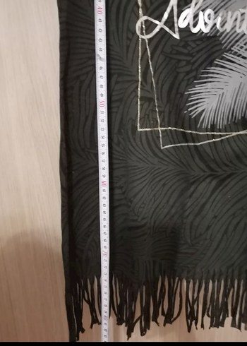 Püsküllü Siyah Bohem Kolsuz plaj elbisesi - Görsel 5