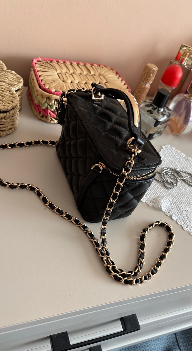 Chanel Siyah Kapitone Mini Çanta — görsel 4/5