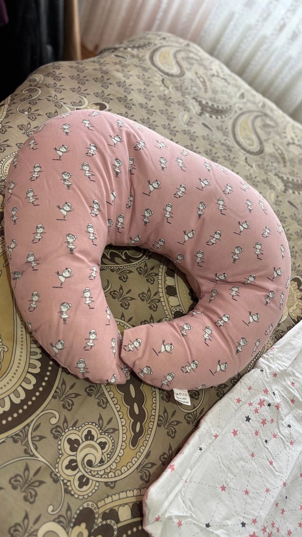 Pastel Pembe Bebek Emzirme Yastığı — görsel 3/4