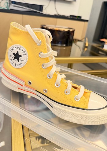Converse All Star Sari Yuksek Bilekli Sneaker