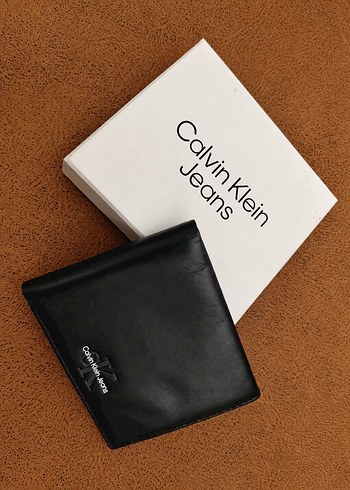Calvin Klein Jeans Siyah Deri Cuzdan