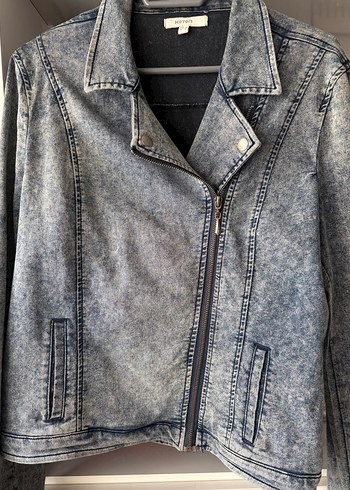 Koton Asit Yikamali Mavi Denim Ceket Koton 40 Beden