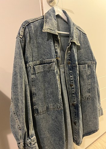 Diğer Oversize Acik Mavi Denim Ceket