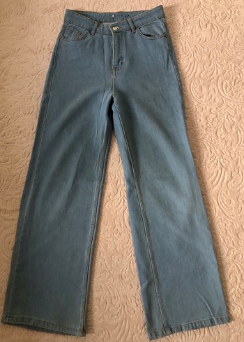 Diğer Acik Mavi Yuksek Bel Denim Jean