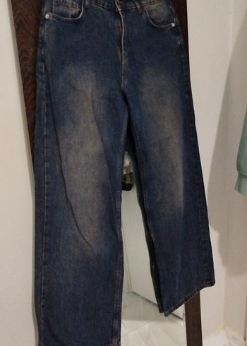 Diğer Koyu Mavi Rahat Kesim Denim Jean