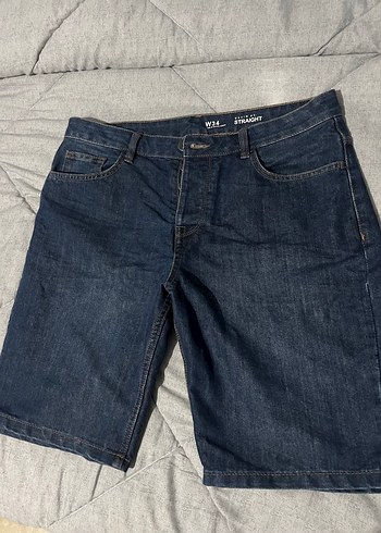 Denim&Co Yurtdisi Denim Co Koyu Mavi Denim Sort