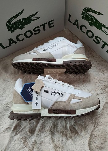 Lacoste Beyaz Bej Retro Sneaker