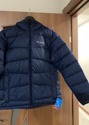Columbia Lacivert Kapusonlu Sisme Mont