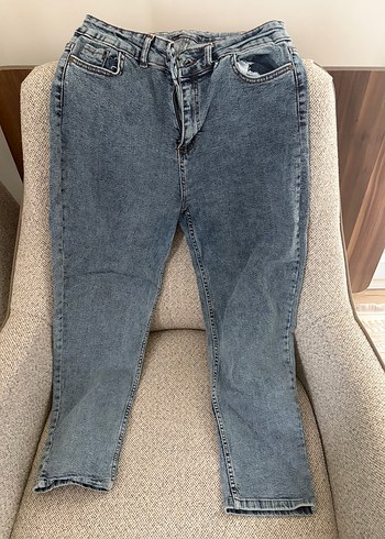 Diğer Yikamali Acik Mavi Denim Jean