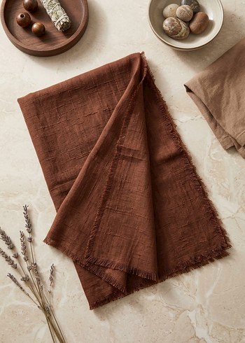 Accessorize Minimalist Kiremit Kahve Kare Sal