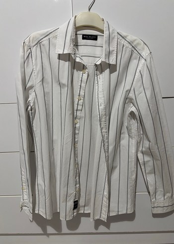 Mavi Jeans Ekru Cizgili Uzun Kollu Gomlek