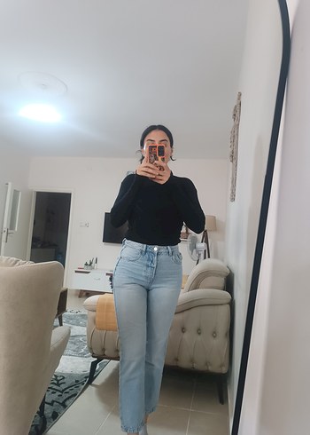 Stradivarius Acik Mavi Jean Kombin