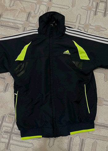 Adidas Siyah Neon Sari Kapusonlu Spor Hirka