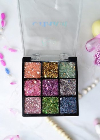 Rosa Cha Glitter 9'lu Far Paleti