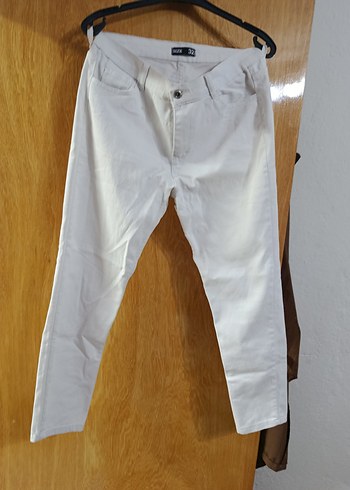 Diğer Beyaz Slim Fit Jean Pantolon