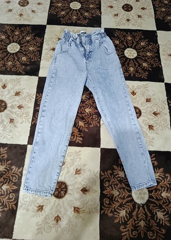 Diğer Acik Mavi Rahat Kesim Denim Jean