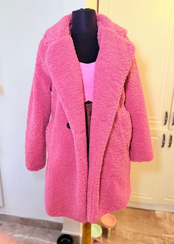 Bershka Canli Pembe Pelus Kaban