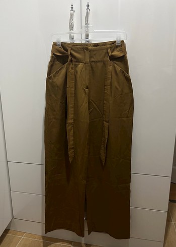 Trendyol & Milla Kahverengi Yuksek Bel Kumas Pantolon