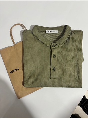 LC Waikiki Haki Fitilli Polo Tisort