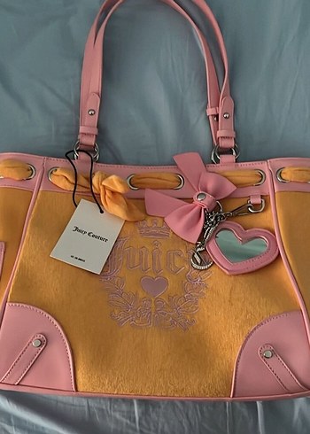 Juicy Couture Pembe Hardal Omuz Cantasi
