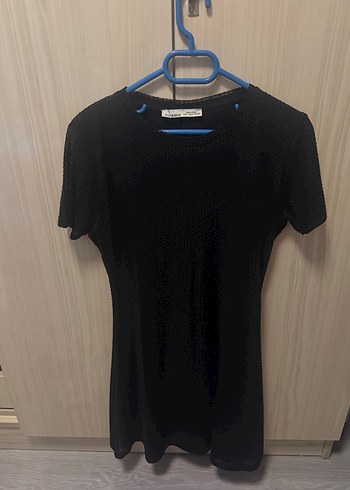 Pull and Bear Siyah Elbise