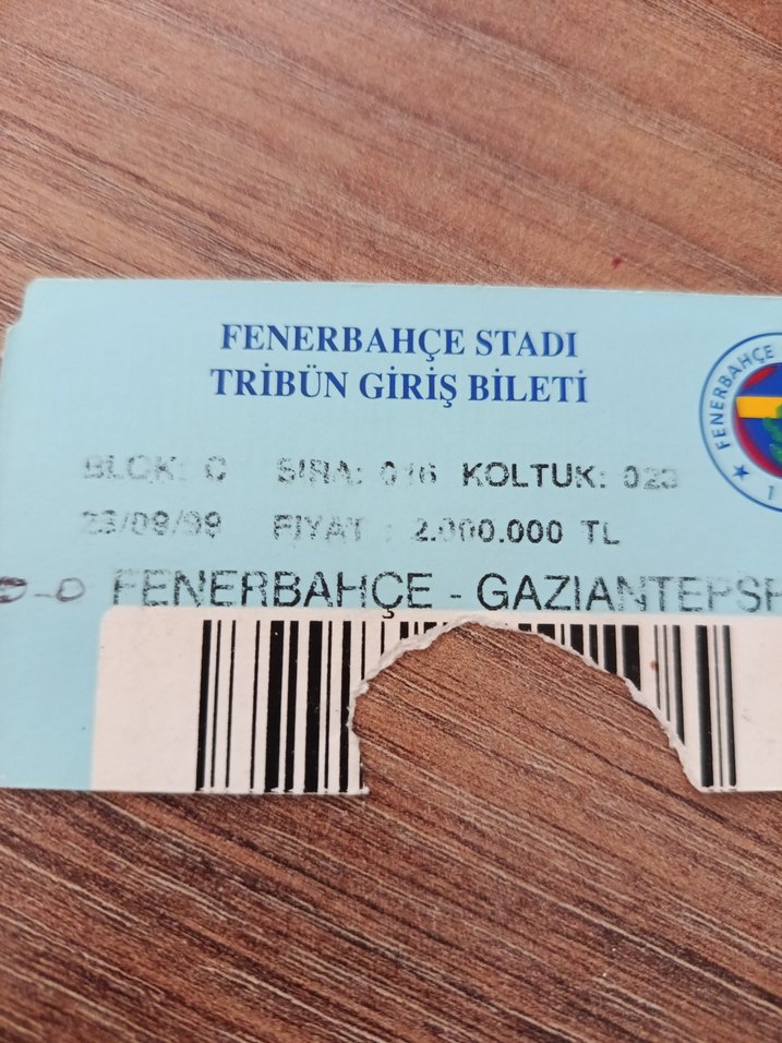 Fenerbahçe Stadyumu Giriş Bileti — görsel 6/6