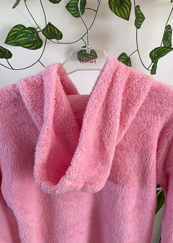 Penti Kız Çocuk Pembe Kapüşonlu sabahlık - Görsel 4