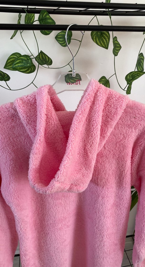 Penti Kız Çocuk Pembe Kapüşonlu sabahlık - Görsel 4