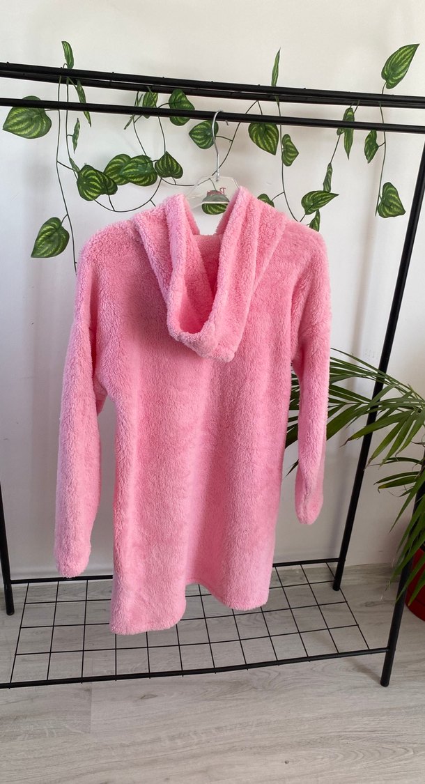 Penti Kız Çocuk Pembe Kapüşonlu sabahlık - Görsel 3