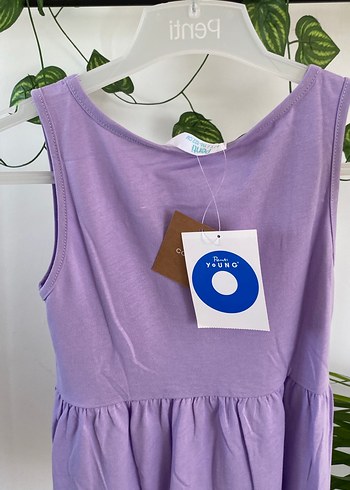 Penti Mor Pul Nakışlı Kolsuz Kız Elbisesi 6-7YAŞ - Görsel 6