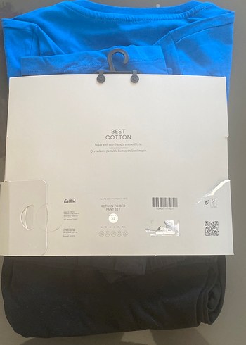 Penti Mavi Baskılı Pamuklu Kısa Kollu Hamile Tişörtü - Görsel 3