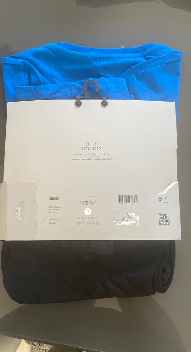 Penti Mavi Baskılı Pamuklu Kısa Kollu Hamile Tişörtü - Görsel 3