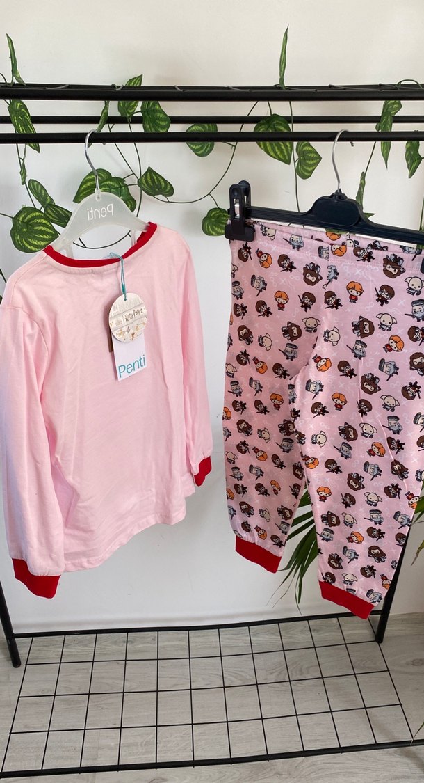 Penti Pembe harry potter Baskılı Çocuk Pijama Takımı 3-4 yas - Görsel 4