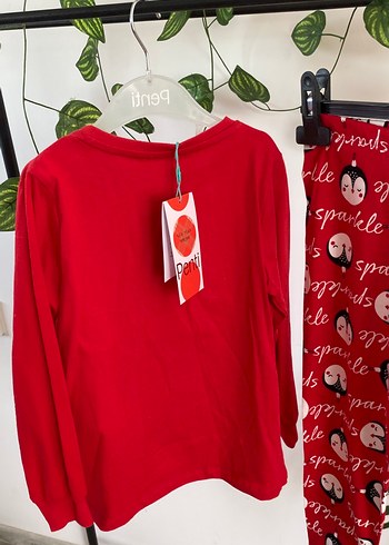 Penti KızÇocuk Kırmızı Desenli pullu sekil degıstiren pijama3-4y - Görsel 4