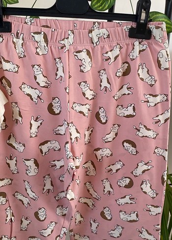 Penti Rahat Kesim Pembe kedi Baskılı Kadın Pijama Takımı - Görsel 4