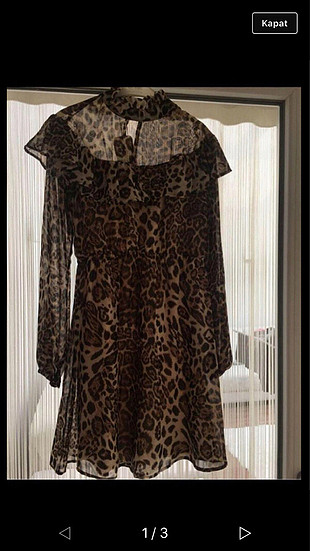 Leopar elbise