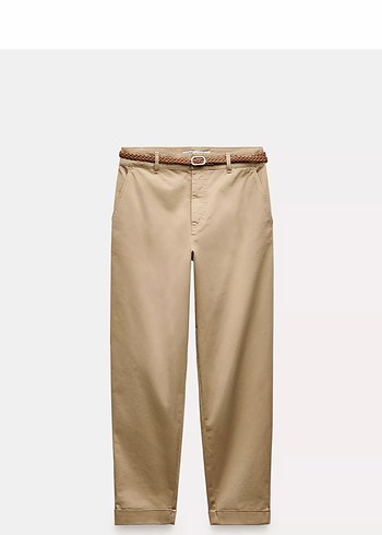 Zara Bej Duz Kesim Pantolon