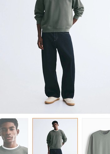 H&M Loose Fit Erkek Sweatshirt
